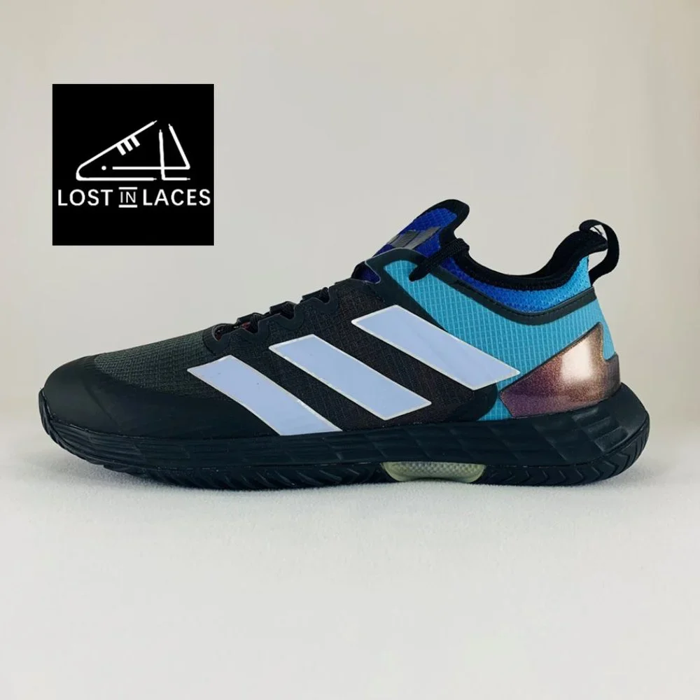 Adidas Adizero Ubersonic 4 Black Blue Dawn (Men's Sizes) New Tennis Shoes HQ8381